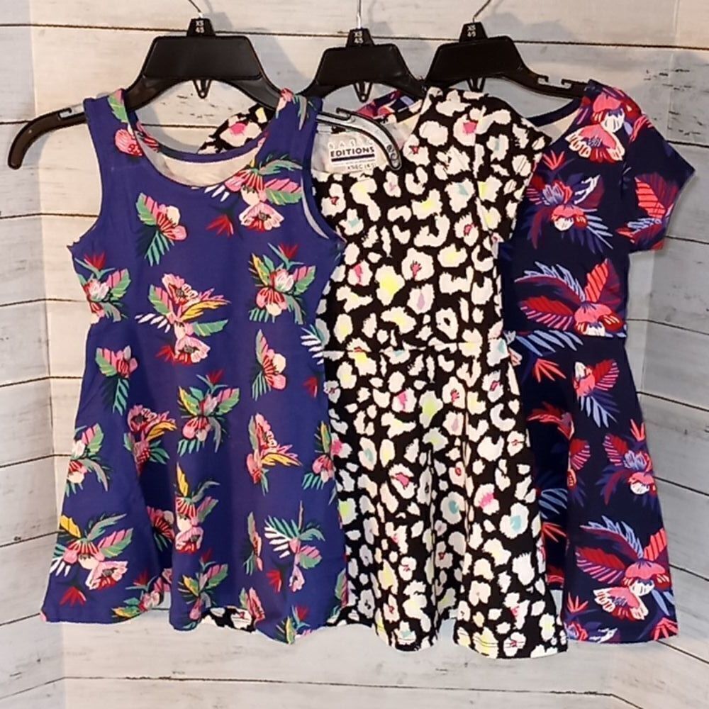 Girls Cotton Pullover Printed Dresses Size 4/5